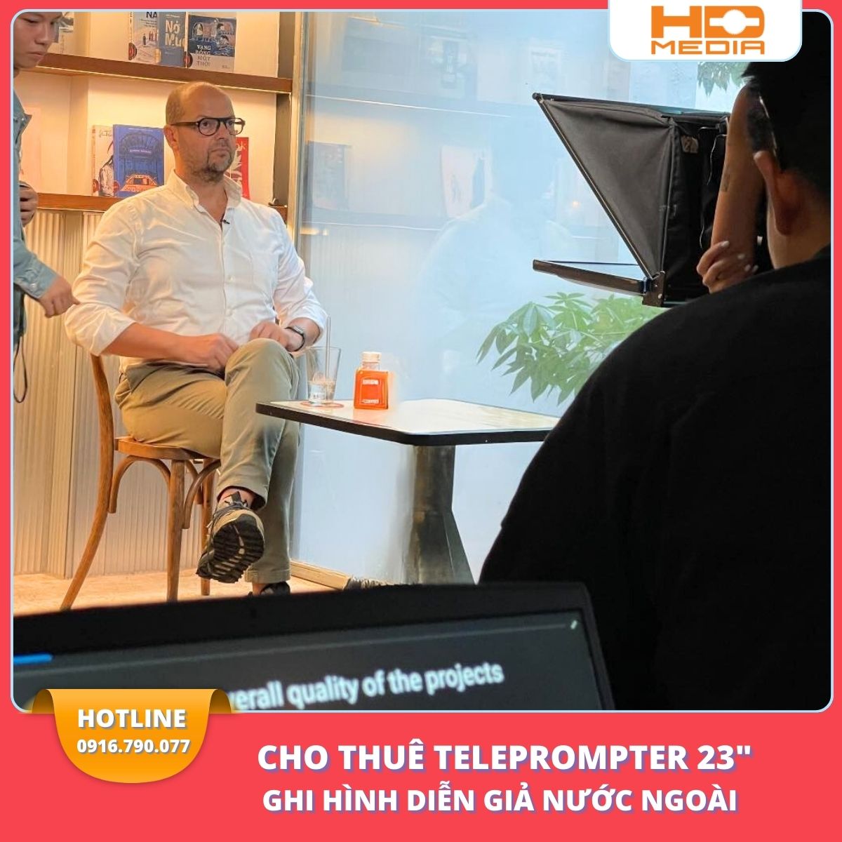 Dịch vụ cho thuê máy nhắc chữ Teleprompter chất lượng cao